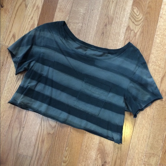 Kill City Tops - Kill City Striped Crop Top